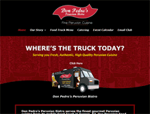 Tablet Screenshot of donpedrosperuvianbistro.com
